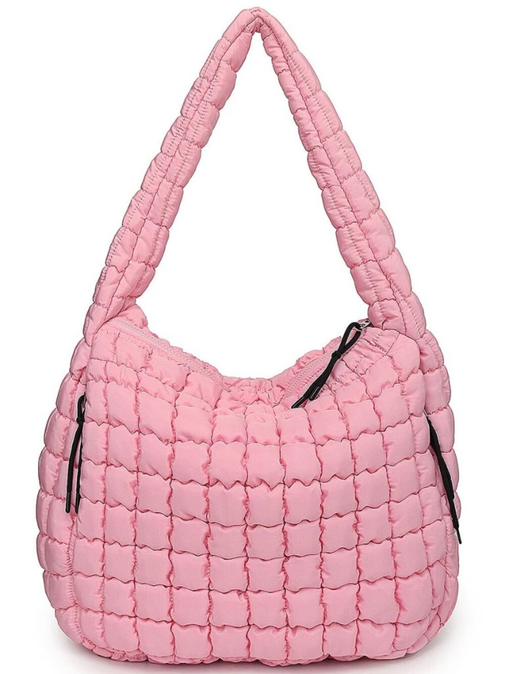 Puffer Tote Bag, Large Quilted Puffer Bag, Lightweight Puffy Quilted Hobo Bag